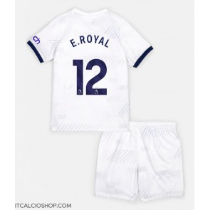 Tottenham Hotspur Emerson Royal #12 Prima Maglia Bambino 2023-24 Manica Corta (+ Pantaloni corti)